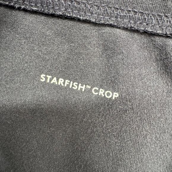 Lands End Starfish Crop Pants Womens M 10-12 Black Casual Lounge Comfy - Picture 11 of 13